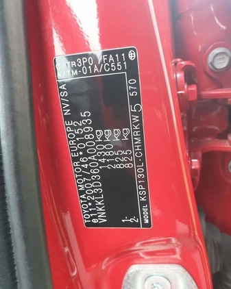 Toyota Yaris cena 20909 przebieg: 185000, rok produkcji 2012 z Sieradz małe 436